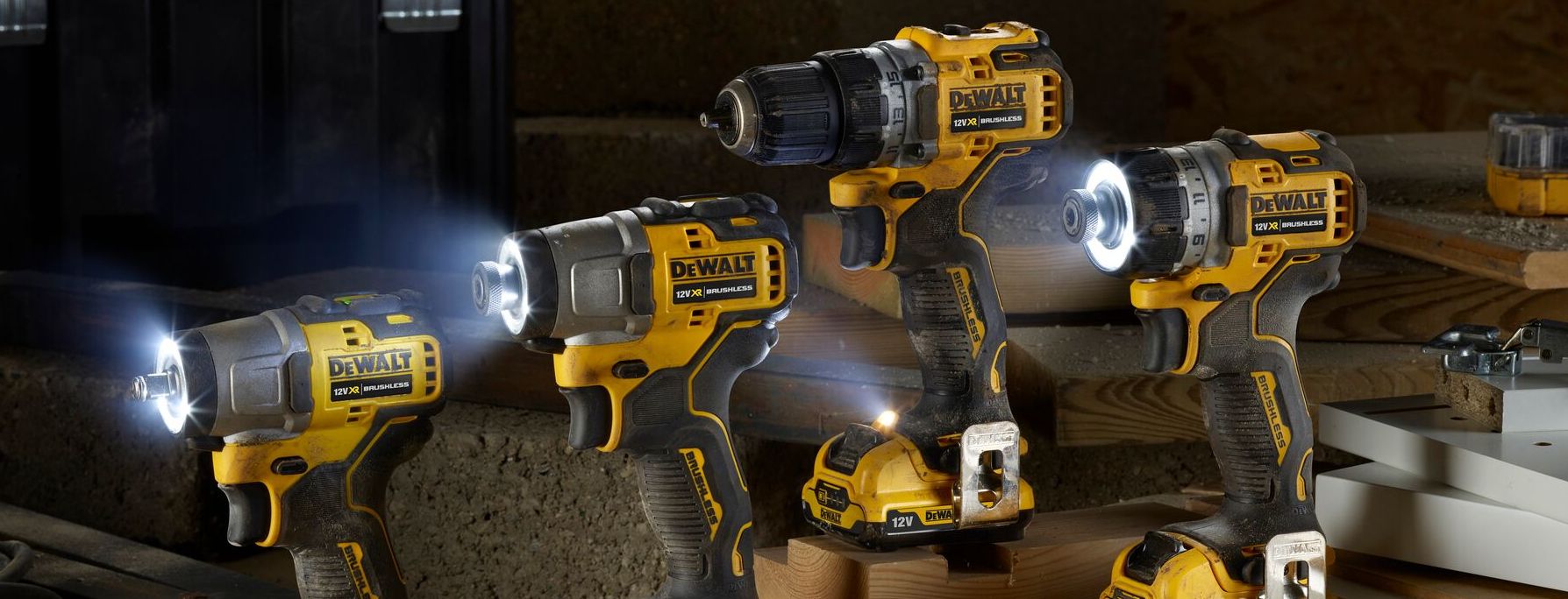 a showroom, featuring an open socket set and many other tools.